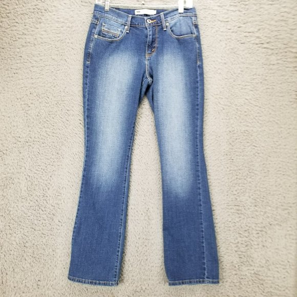 Levis Jeans Womens 4 515 Medium Wash Stretch Mid Rise Bootcut - Picture 2 of 16